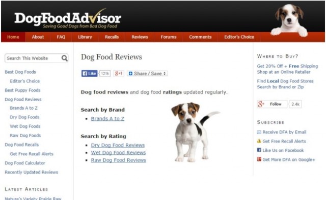 dog food adviser review