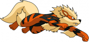 Growlithe and Arcanine Pokémon series