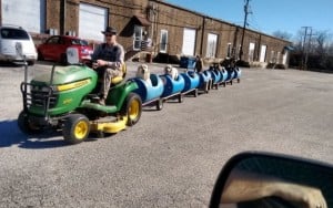 Retiree Builds Dog Train To Take Rescued Pups For Rides