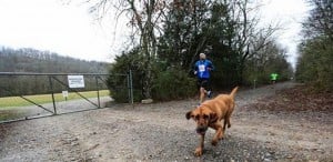 this pup ran a half marathon...by accident