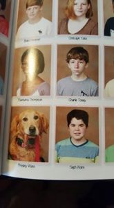 Boy and Dog Forever Immortalized in Pages of Yearbook