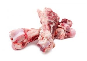 Raw cooked bones for dogs