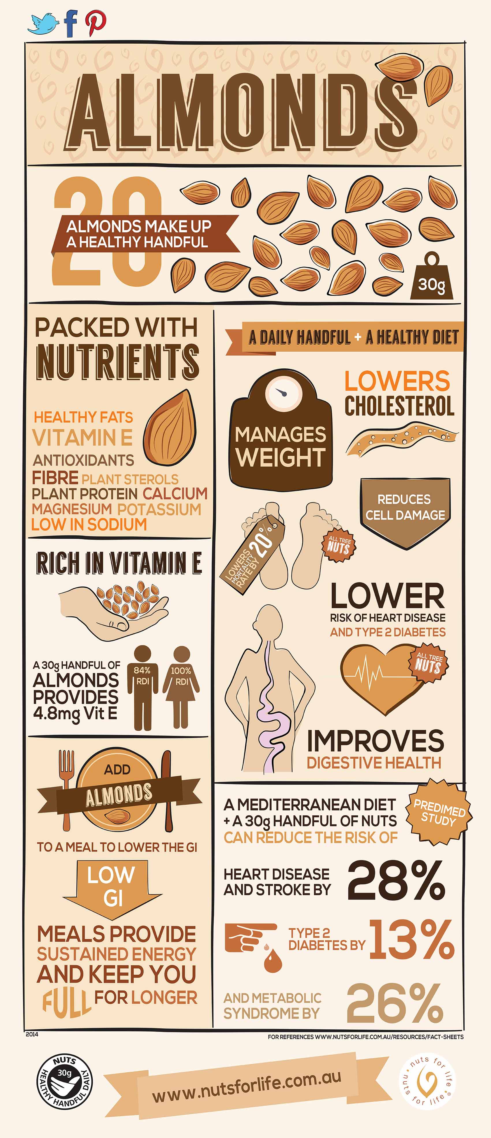 Health benefits of almonds for dogs infographic