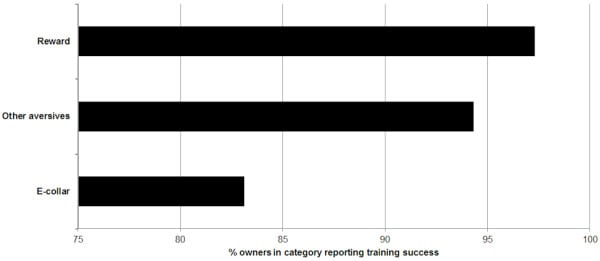 Success of dog shock collars vs other methods