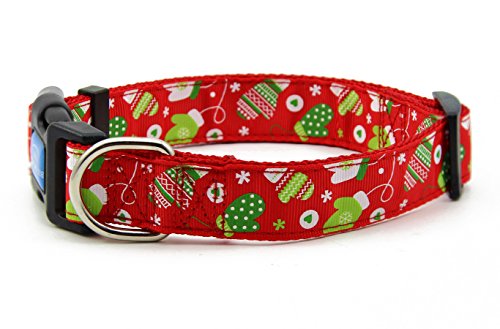 Big Smile Paw’s Nylon Dog Collar Adjustable - Christmas Theme