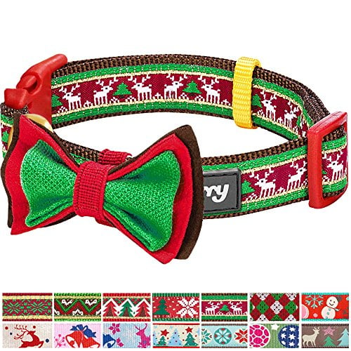 Blueberry Pet Christmas Holiday Gift Dog Collars or Bowties