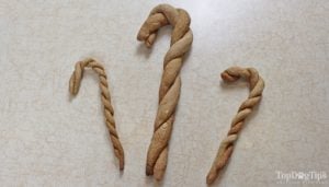 Homemade Candy Cane Dog Treats