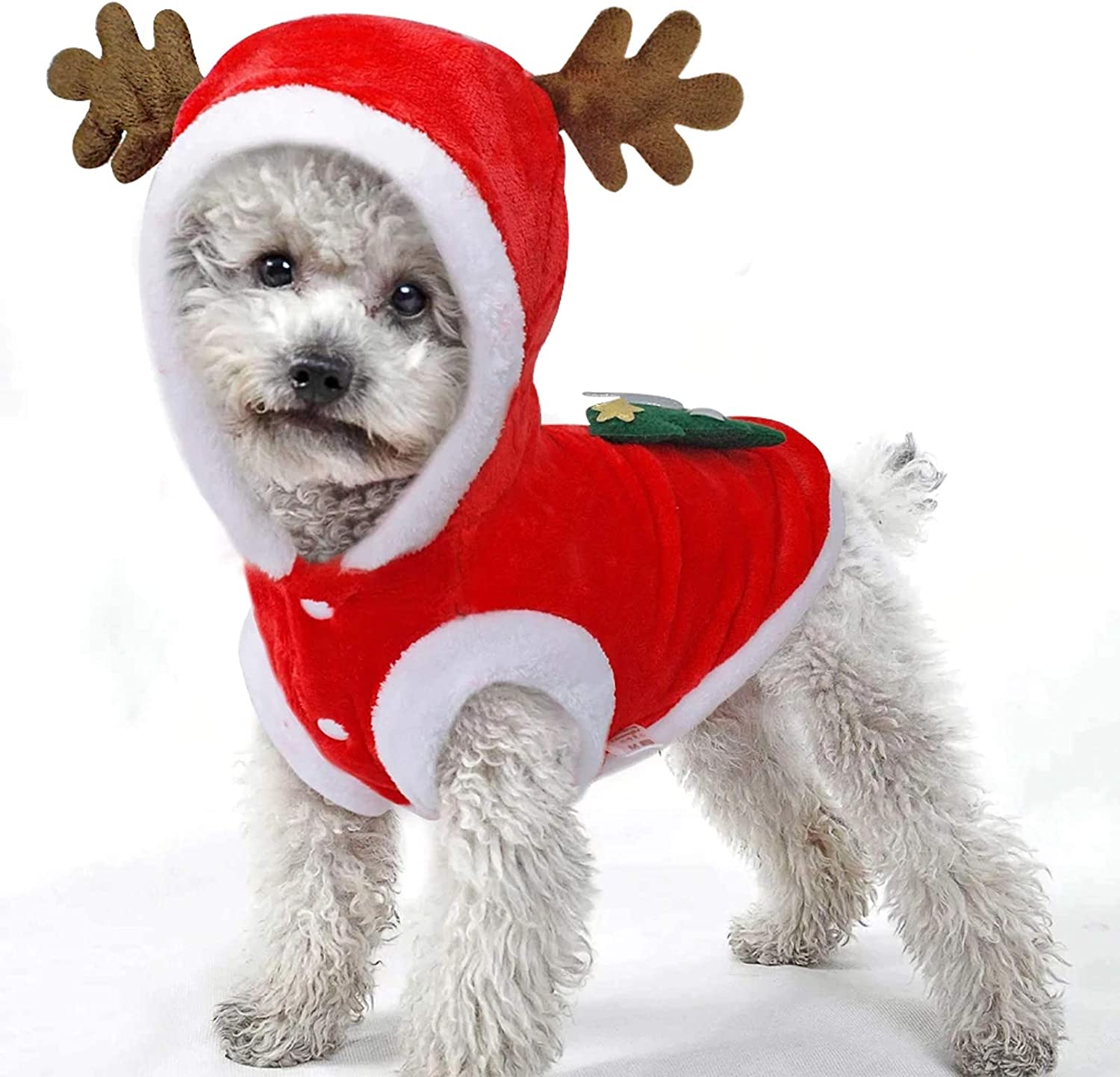 Puoyis Pet Dog Christmas Costume