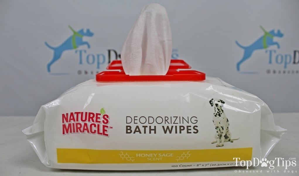 Nature's Miracle Deodorizing Bath Wipes The Best Scented Wipes for Dogs