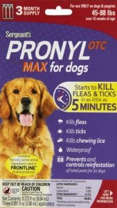 Sergeant's Pronyl OTC Max Dog Flea and Tick Drops