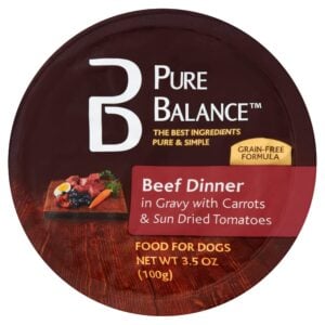 Pure Balance Grain-Free Beef Dinner Gravy Carrots & Sun-Dried Tomatoes Canned Wet Dog Food