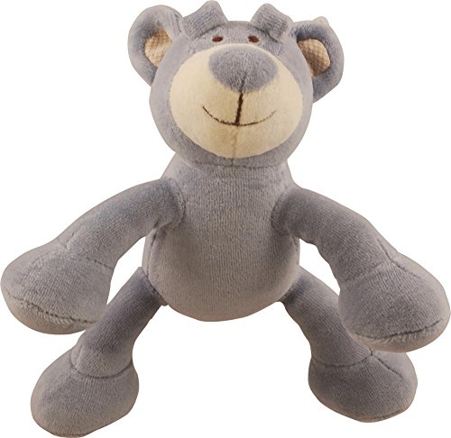 Simply Fido Wally 6-Inch Petite Blue Bear Squeaker Dog Toy