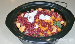 Chicken and Vegetable Slow Cooker Dog Food