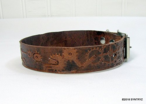 Steampunk Handmade Leather Dog Collars