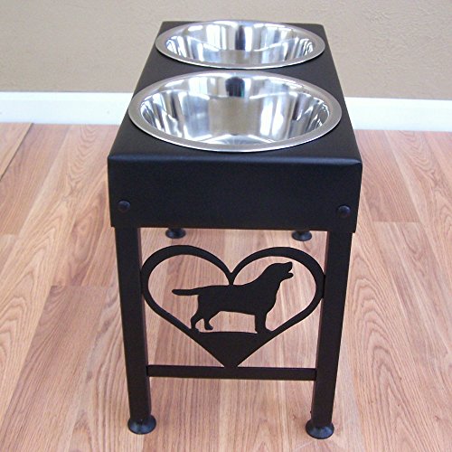 Modern Ironworks Raised Dog Feeder Stand 