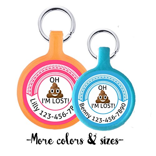 "Oh Poop, I'm Lost" Silent Pet ID Tag