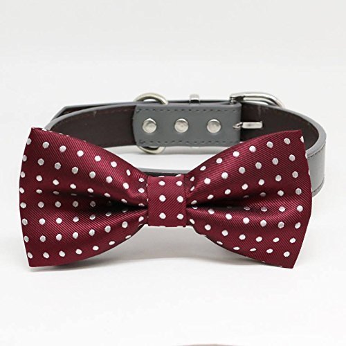 Dog Bow Tie Handmade Leather Dog Collars