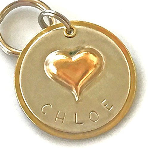 Personalized Puffy Heart Pet ID Tag