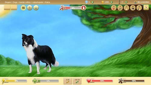 Virtual Dog on Dogzer Free Dog Game Online