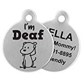 "I'm Deaf" Dog Tag