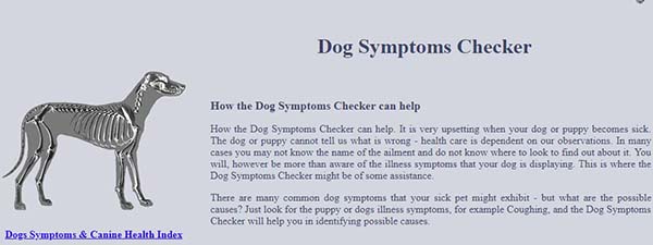 K9-Wellbeing Symptom Checker