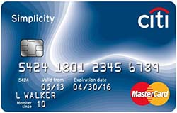 Citi Simplicity Card