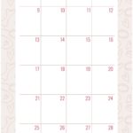 Dog Monthly Calendar