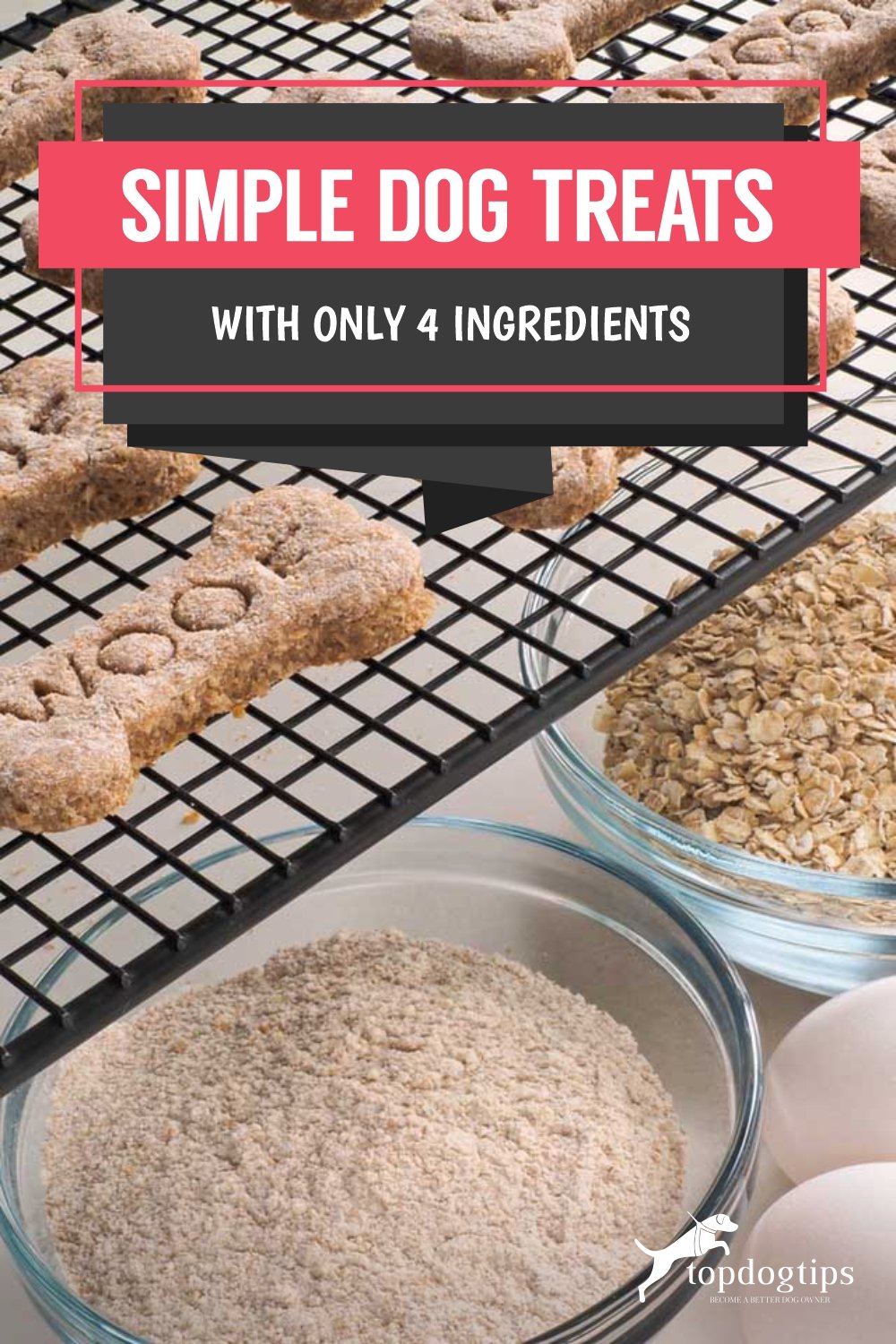 Simple Dog Treats with Only 4 Ingredients