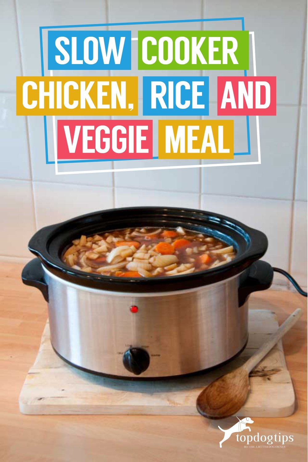 Slow Cooker Chicken, Rice and Veggie Meal