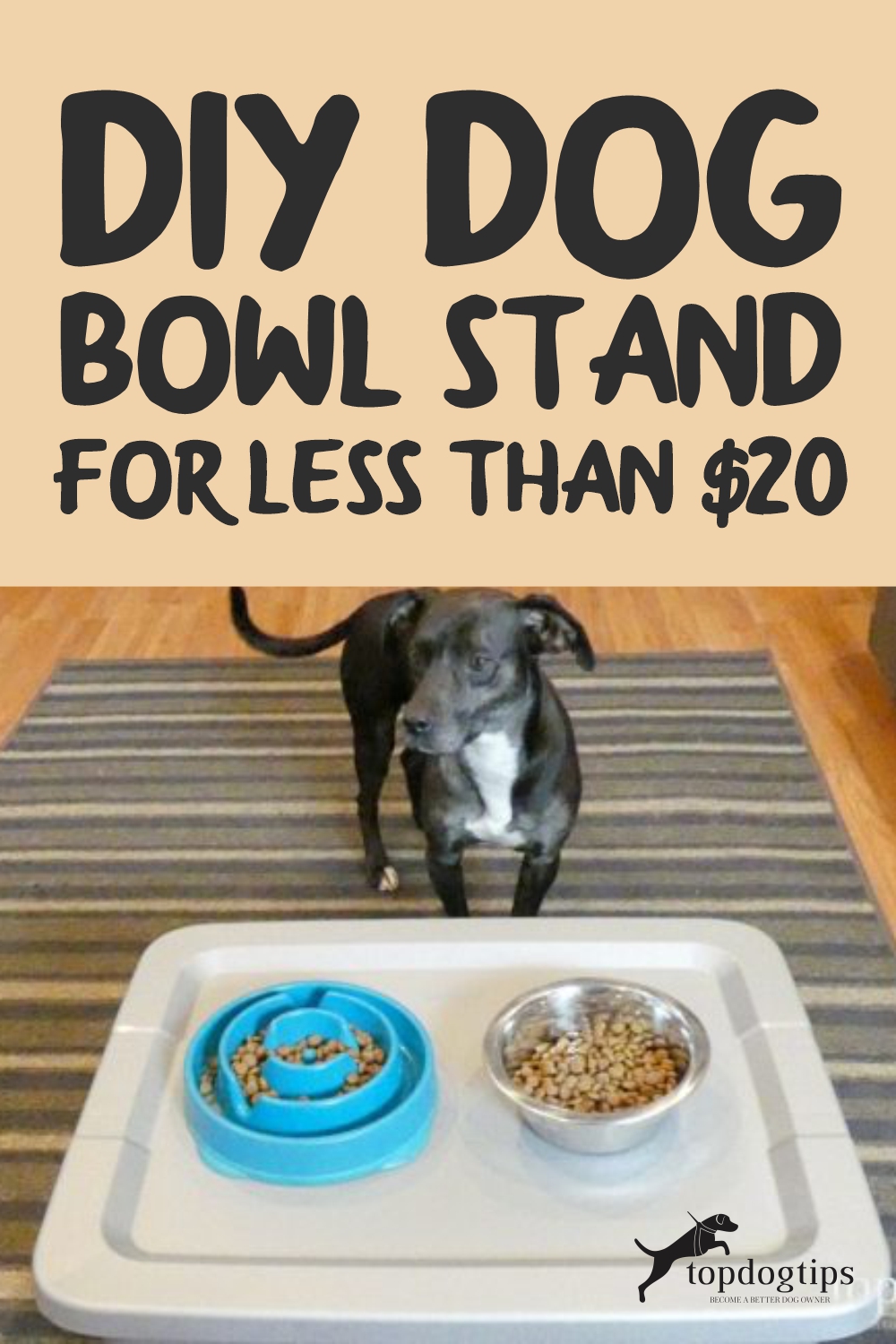 DIY Dog Bowl Stand for Less Than -20