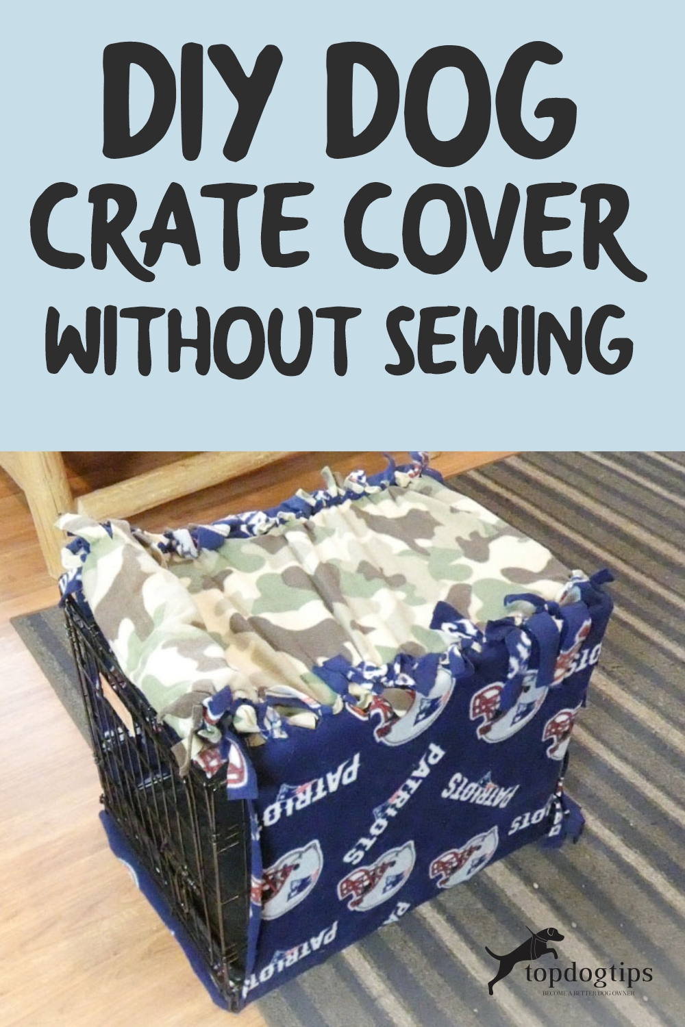 DIY-Dog Crate Cover Without Sewing