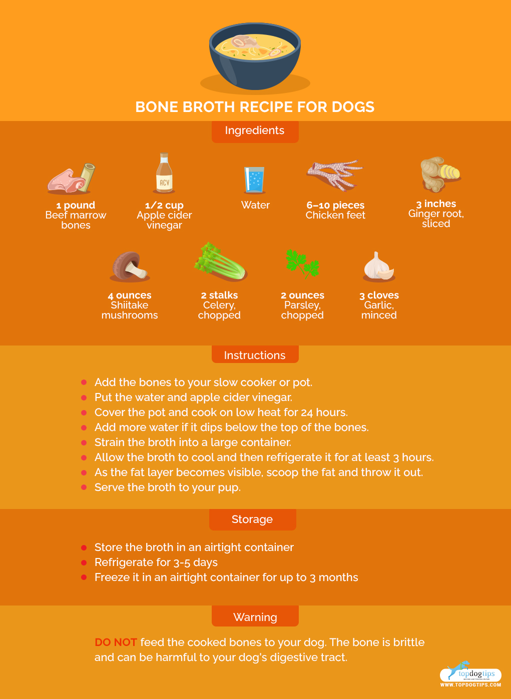 Recipe Bone Broth for Dogs RECIPE