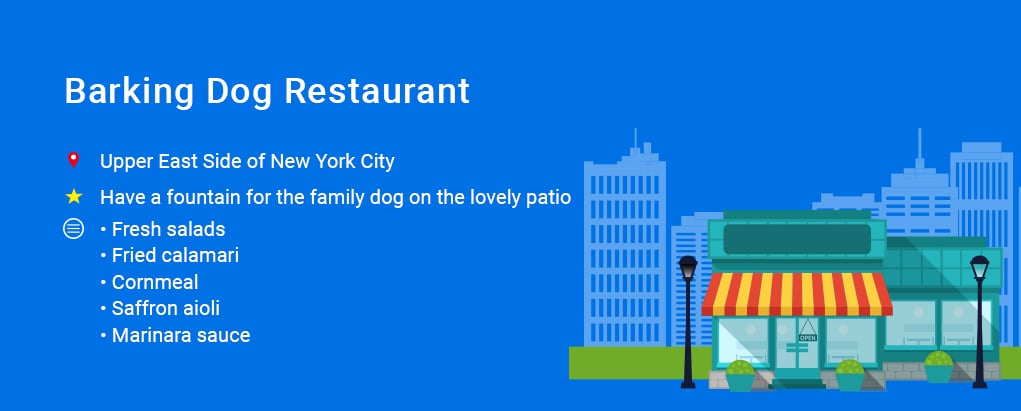 Barking Dog, dog friendly restaurants