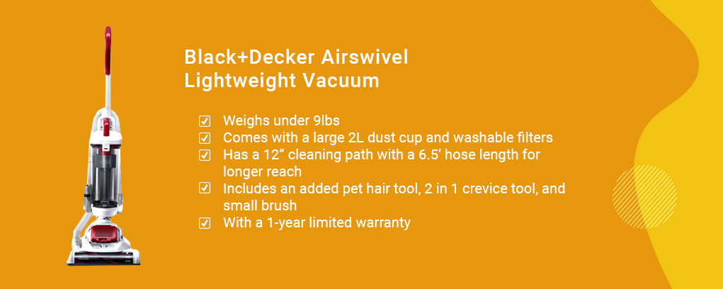 Black+Decker Airswivel Lightweight Vacuum