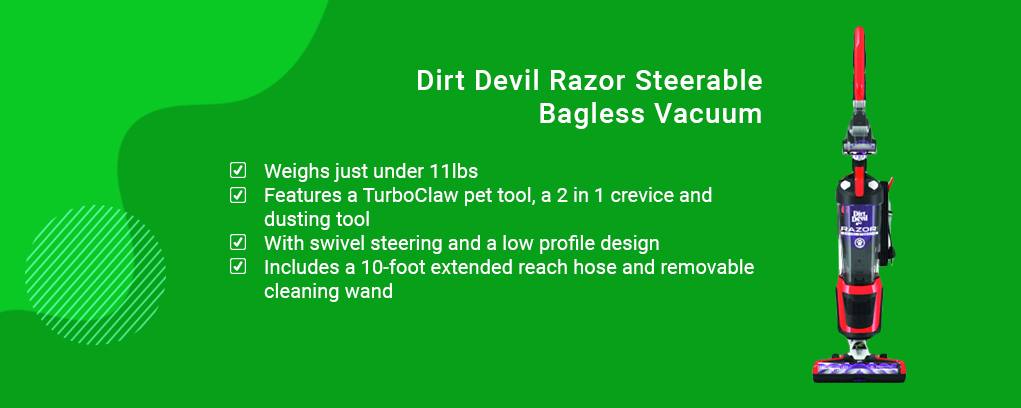 Dirt Devil Razor Steerable Bagless Vacuum