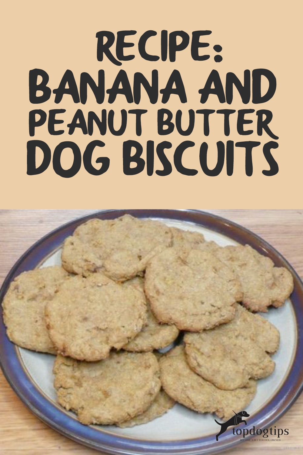 Banana and Peanut Butter Dog Biscuits