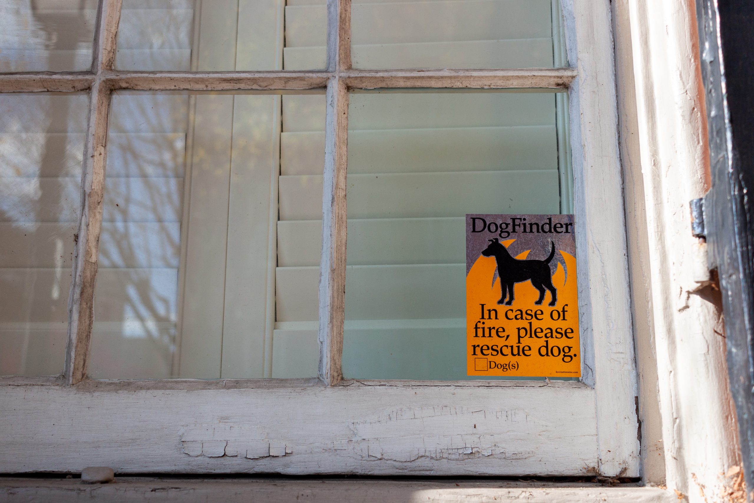 pet emergency sticker