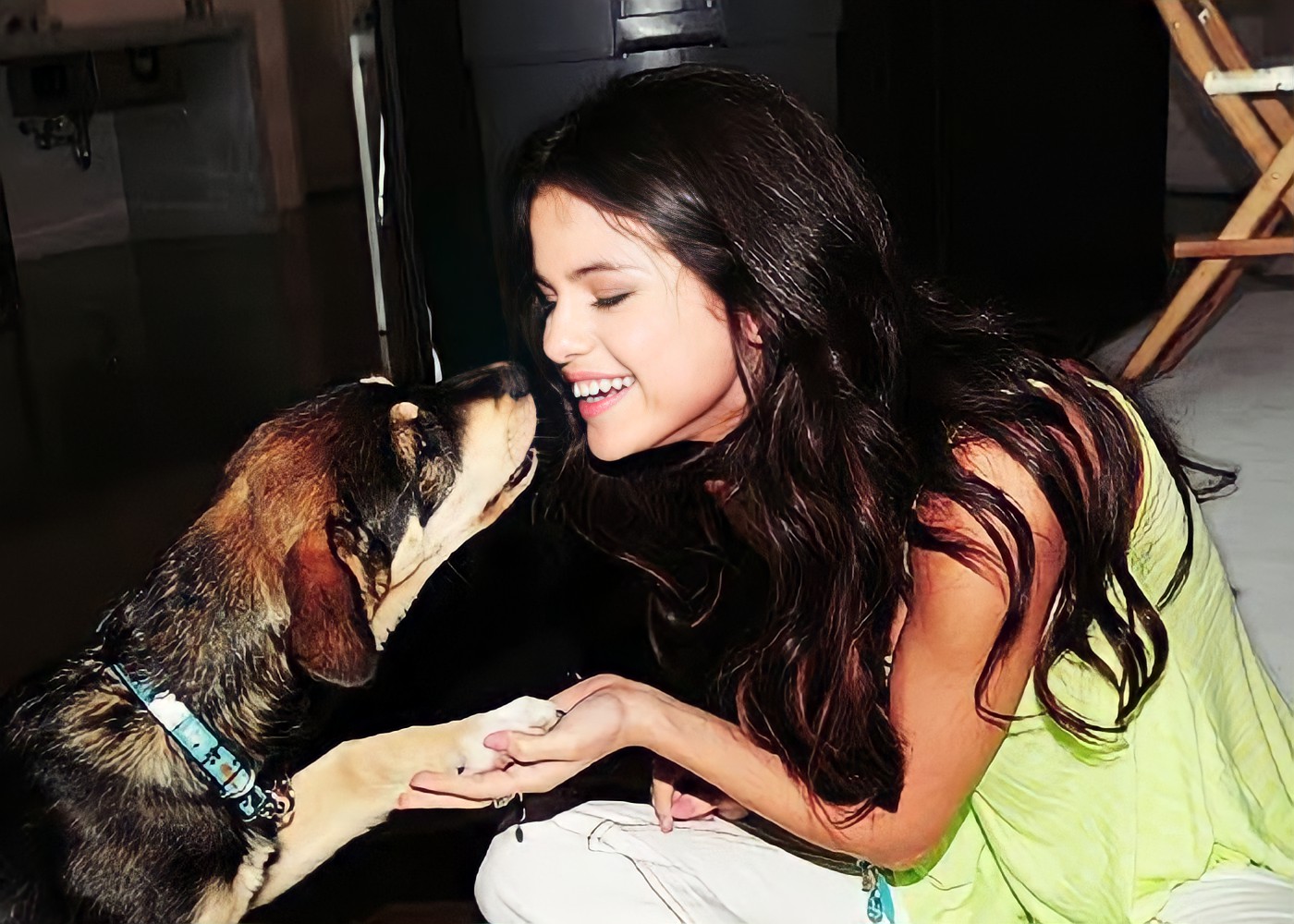 Selena Gomez and Husky Mix, Baylor