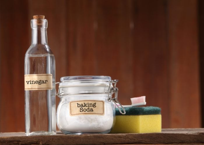 Create A Vinegar-Baking Soda Solution 