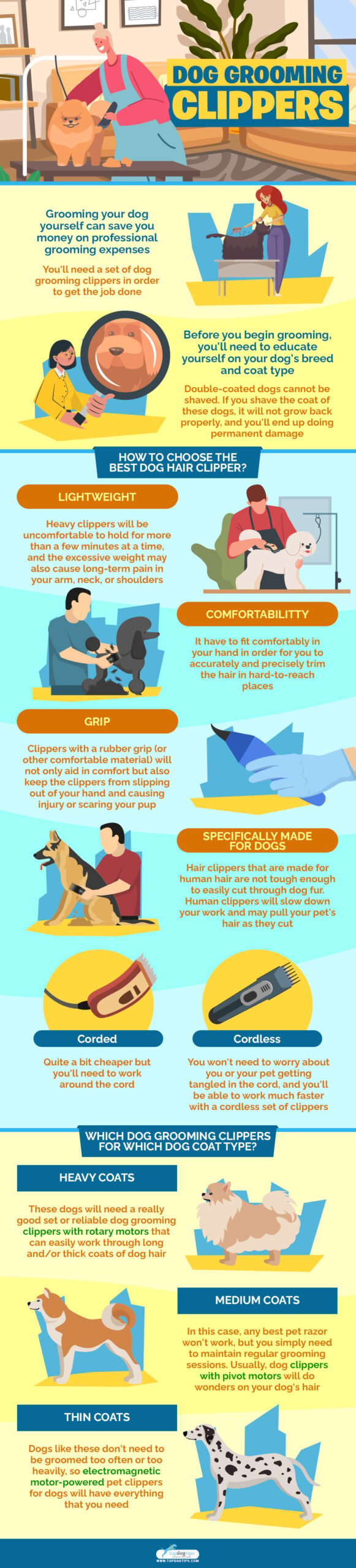 Best Dog Grooming Clippers infographics