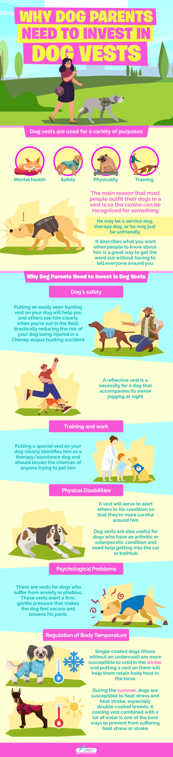 Why Dog Parents Need to Invest in Dog Vests infographics