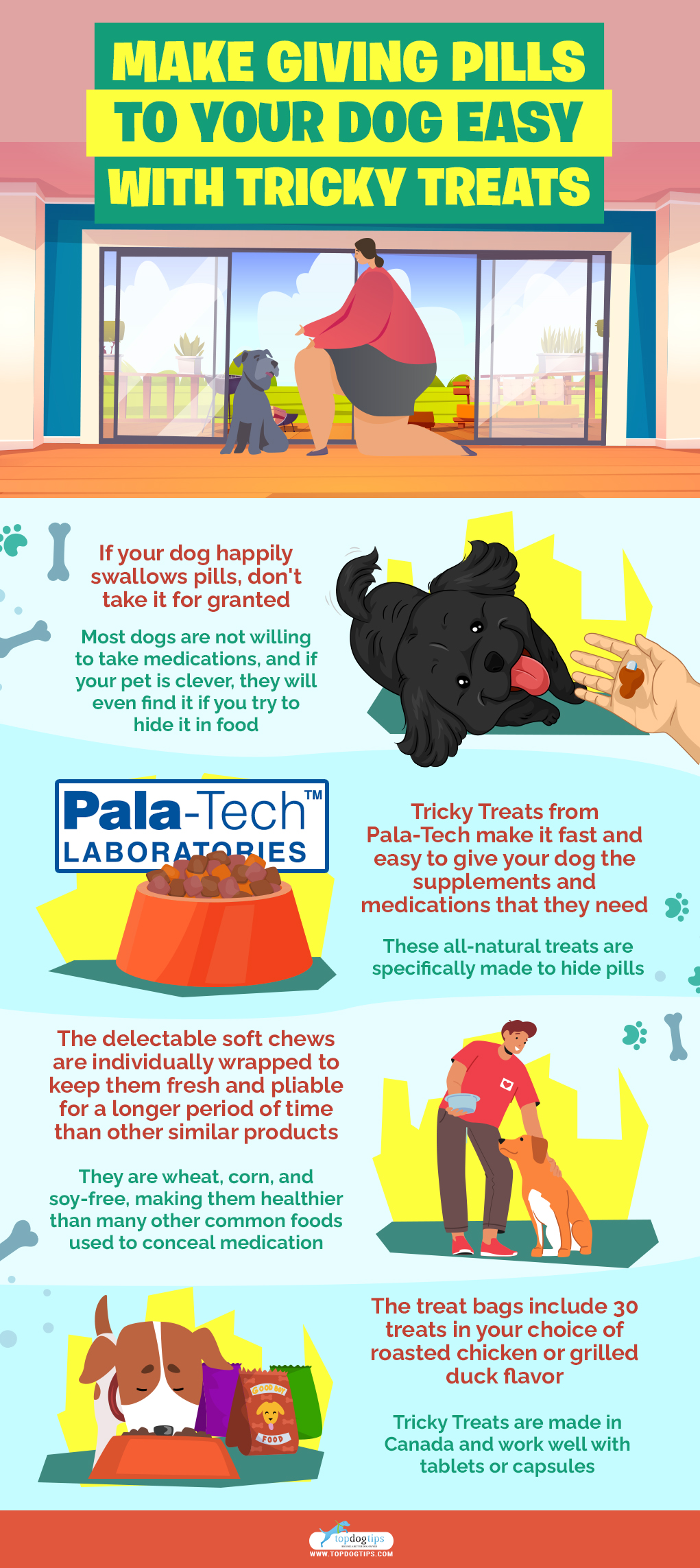 Make Giving Pills to Your Dog Easy with Tricky Treats infographics