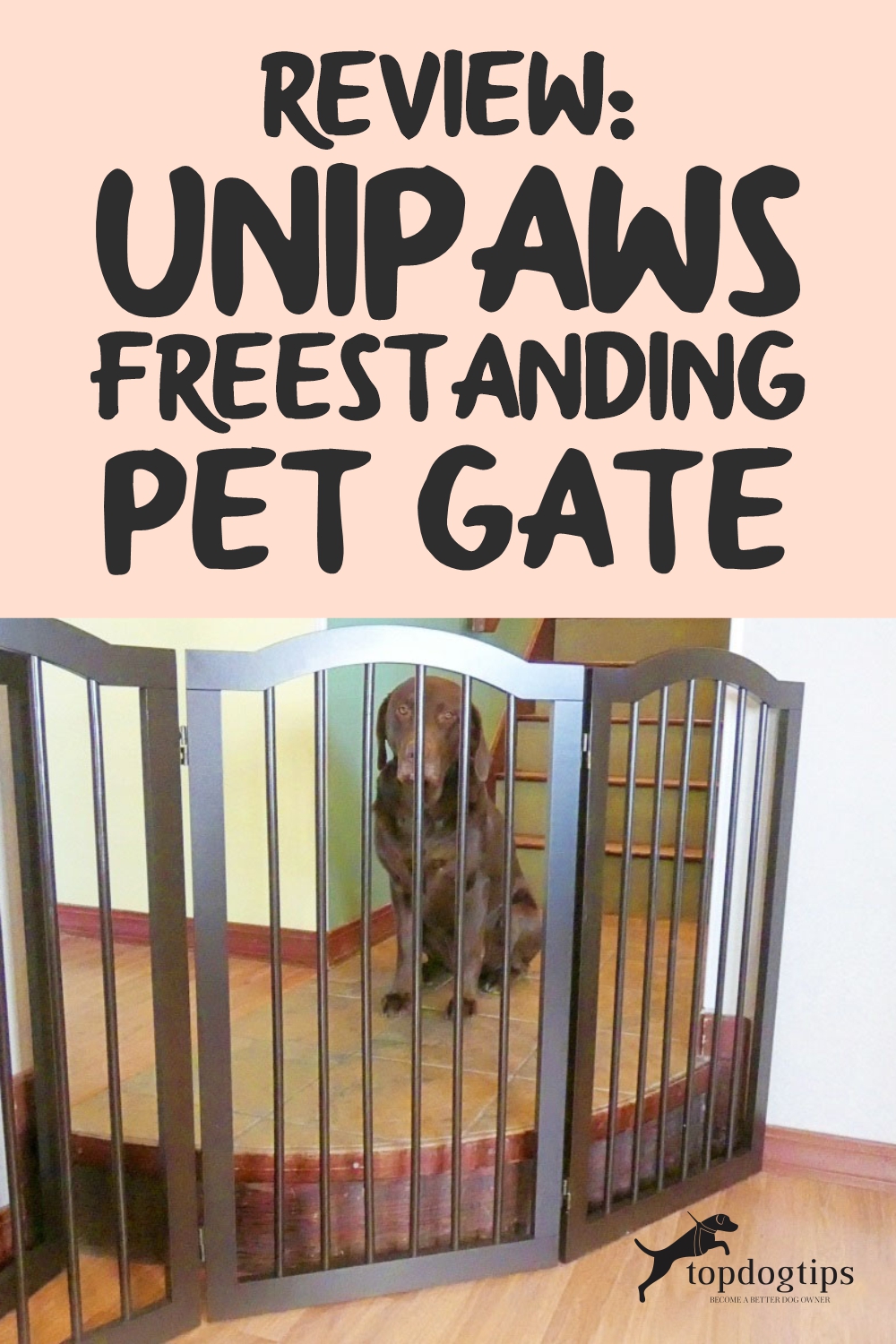 Review- Unipaws Freestanding Pet Gate