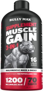 Weight Gain Supplement For Dogs Bully Max 3-IN-1 Liquid Muscle Building