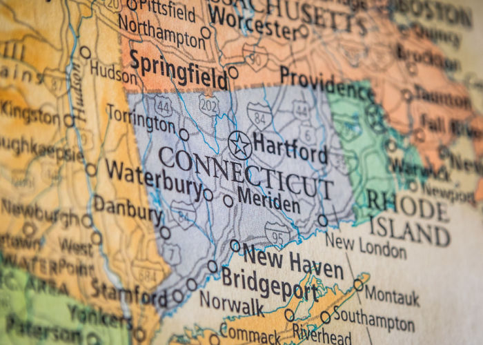 connecticut map