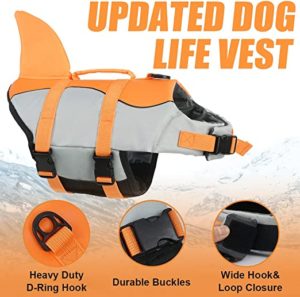 Dog Life Jacket Shark by EMUST