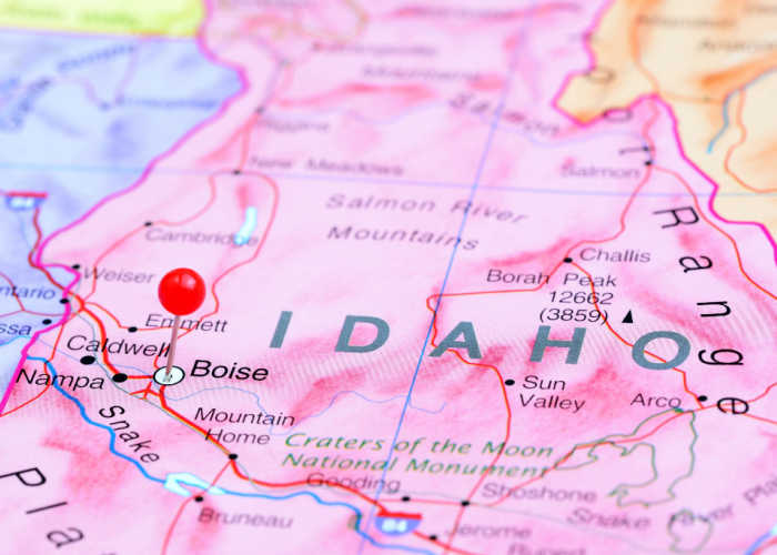 Map of idaho