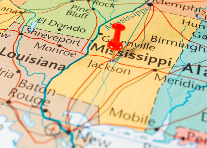 Mississippi map