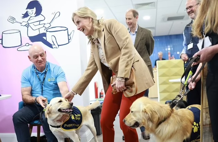 'Coronation Cafe' for the duke and duchess, where the puppies will learn the skills needed as guide dogs in a coffee shop