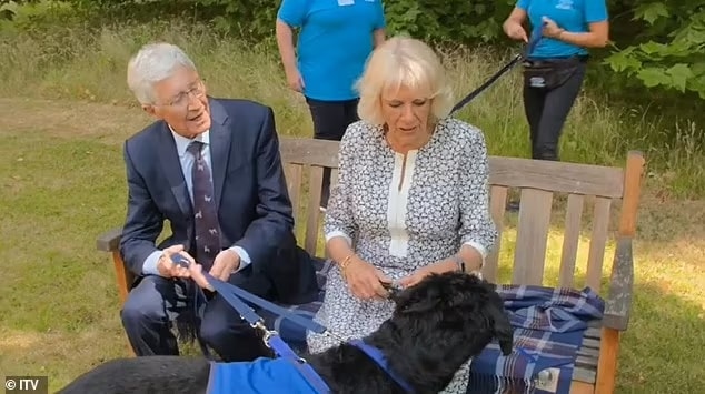 Paul introduced Queen Consort Camilla to a special rescue dog by ITV